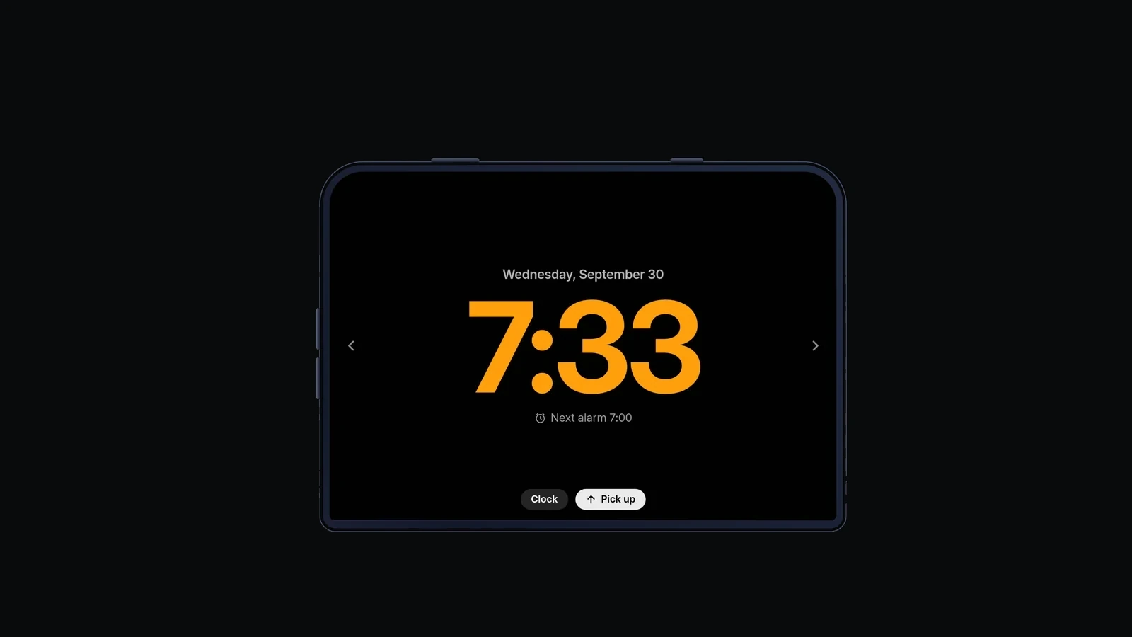 Set it down and it turns into a clock